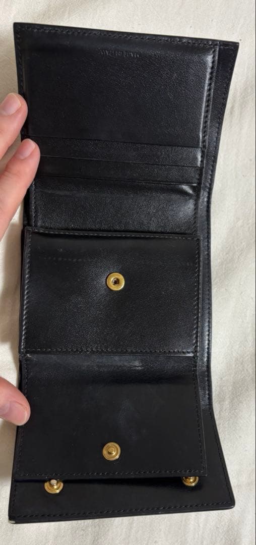 セリーヌ　CELINE 三つ折り財布　ブラック