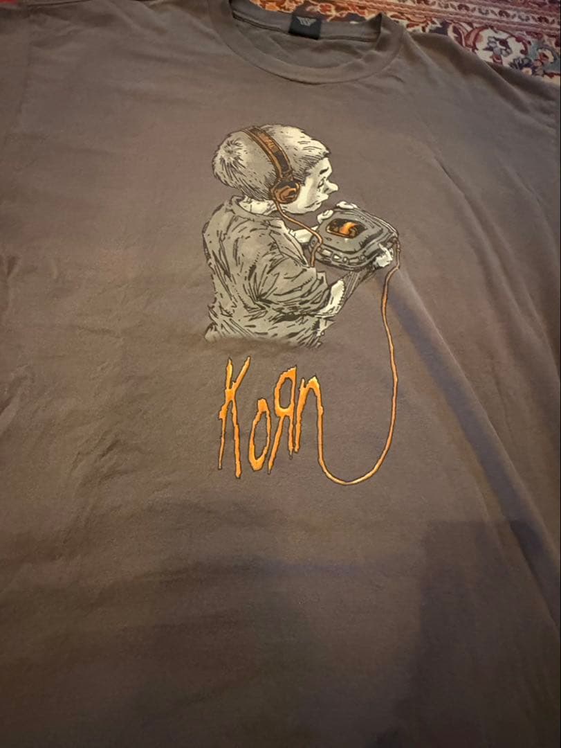 ガ*い様 Korn イラスト Tシャツ XL