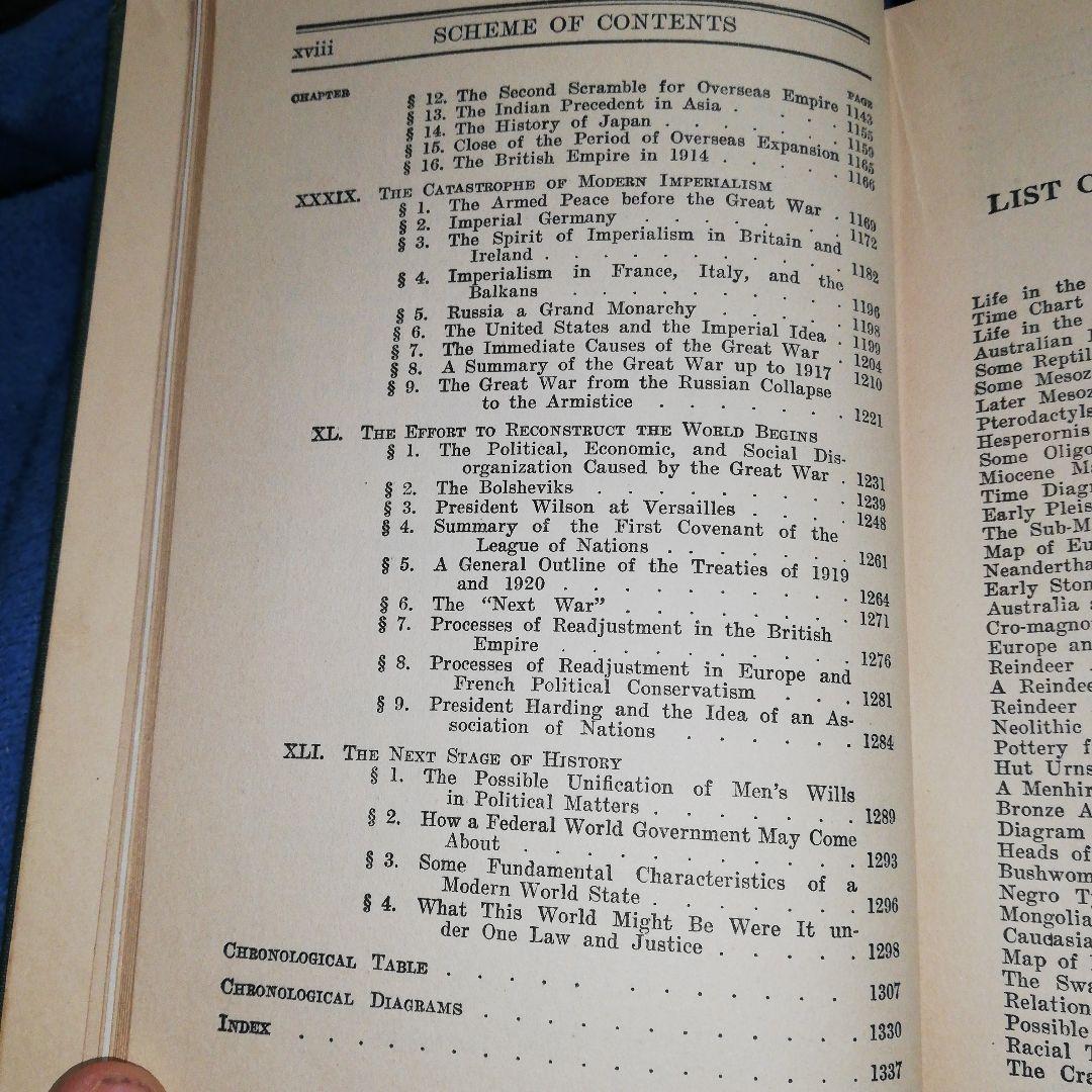 洋書 Outline of History 4 Volumes by Wells