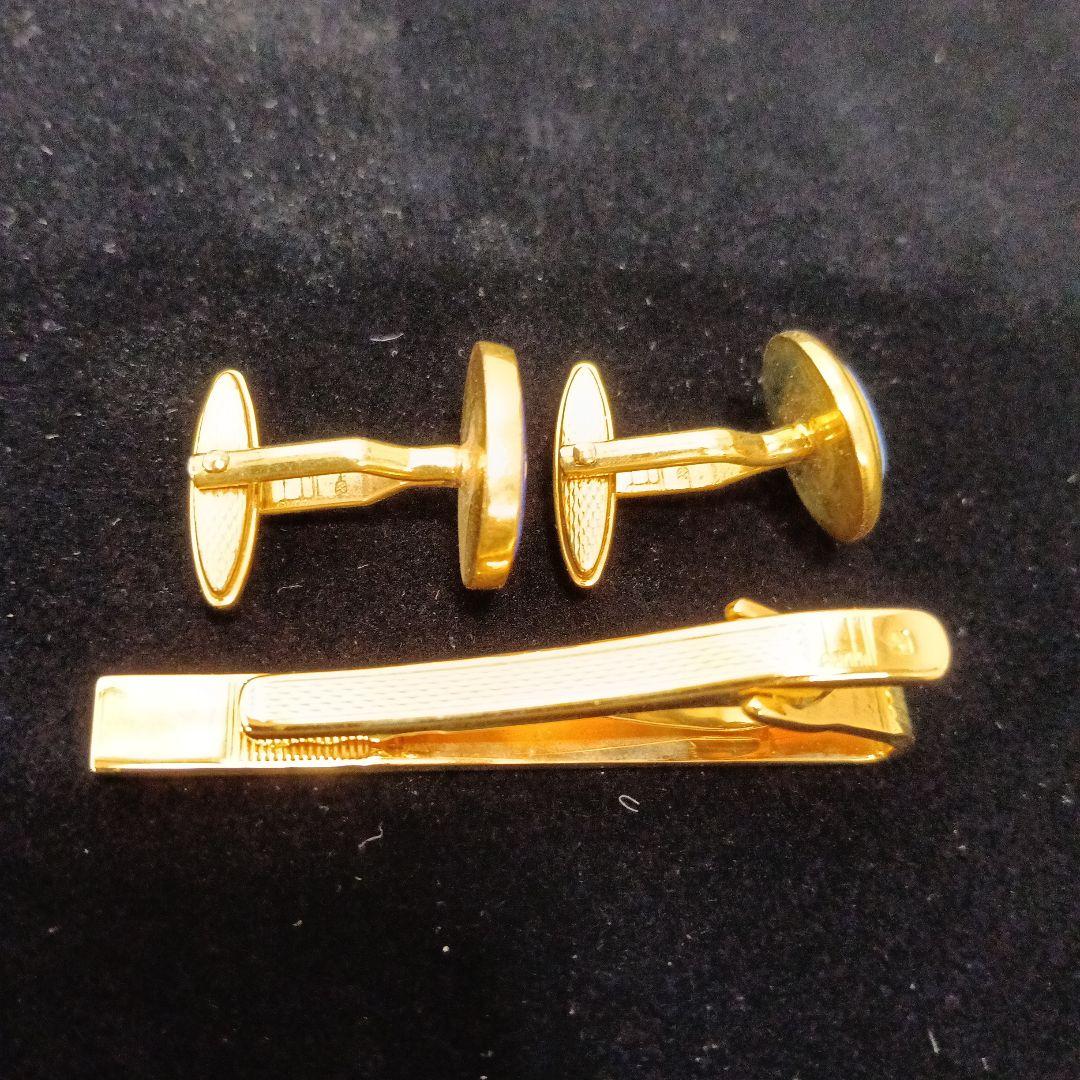 12-9-1 dunhill カフリンクス カフス ネクタイピン セット 箱付