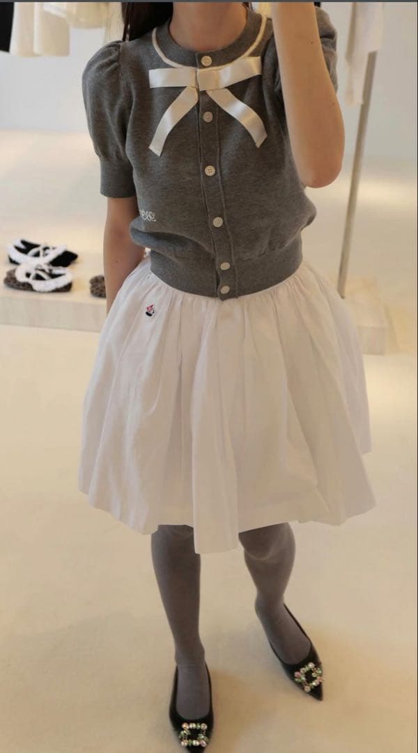 bibiy. 2026夏LILY RIBBON CARDIGAN