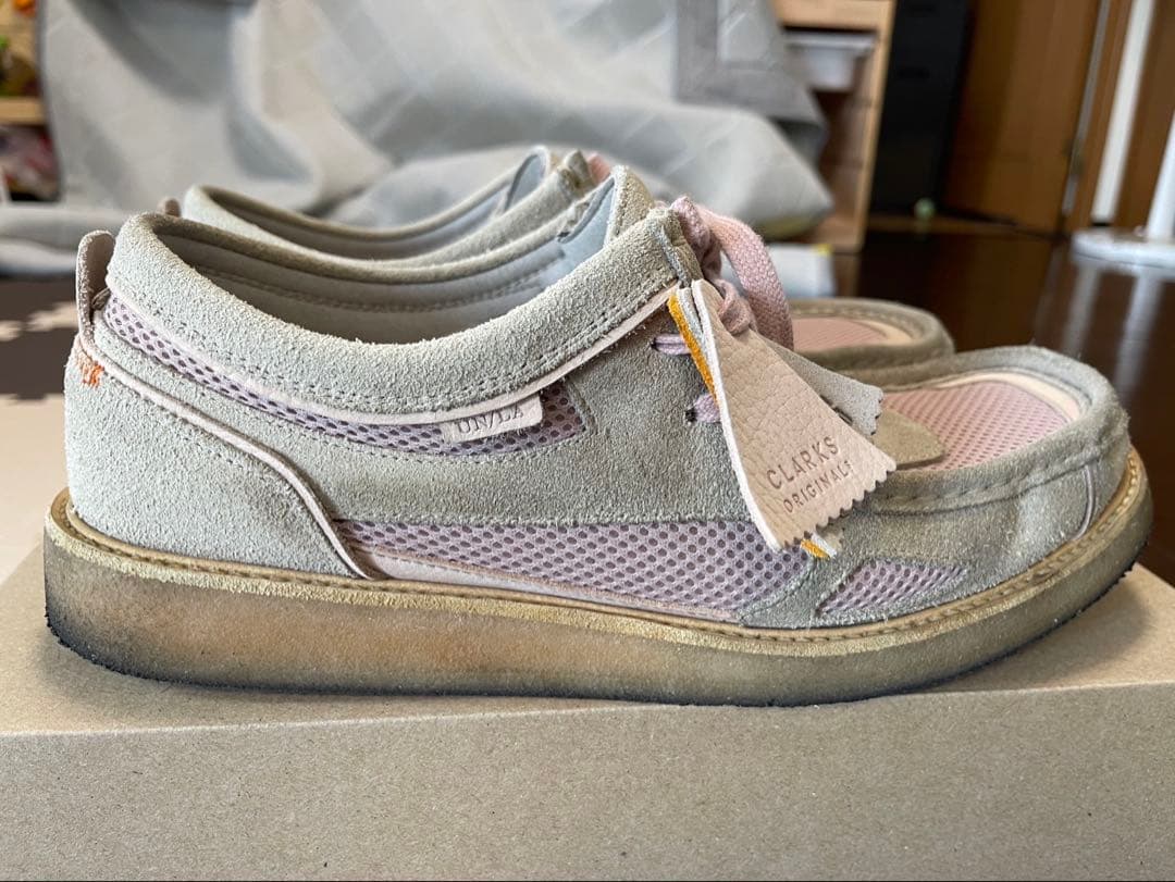 UNION TOKYO x CLARKS ワラビー ピンク 27.5