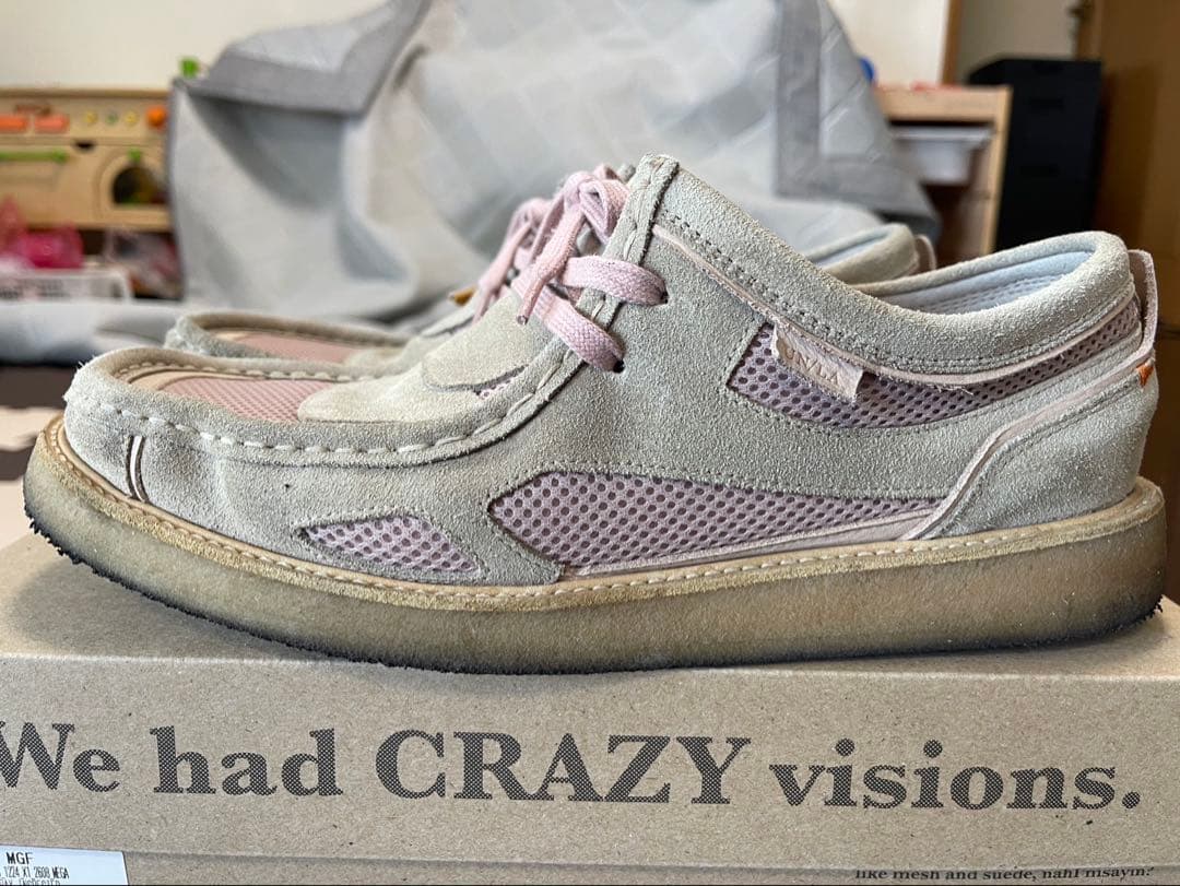 UNION TOKYO x CLARKS ワラビー ピンク 27.5