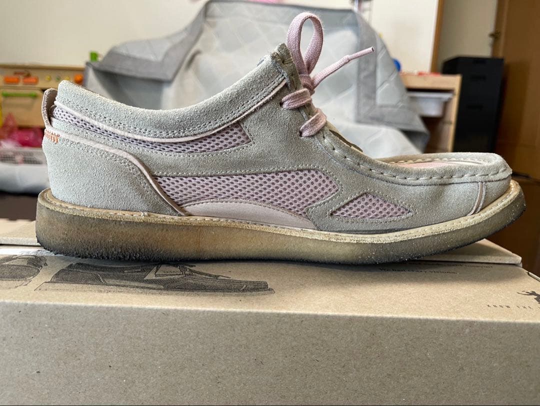 UNION TOKYO x CLARKS ワラビー ピンク 27.5