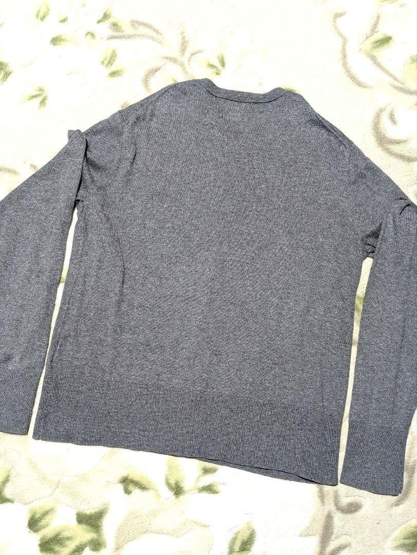 POLO RALPH LAUREN　カーディガン 長袖　丸首　グレー
