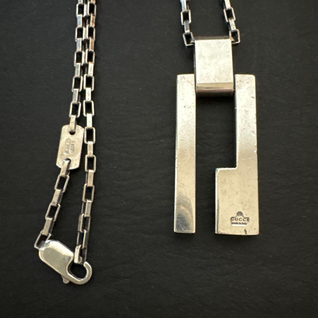 GUCCI グッチ　Gロゴ　ネックレス　シルバー925