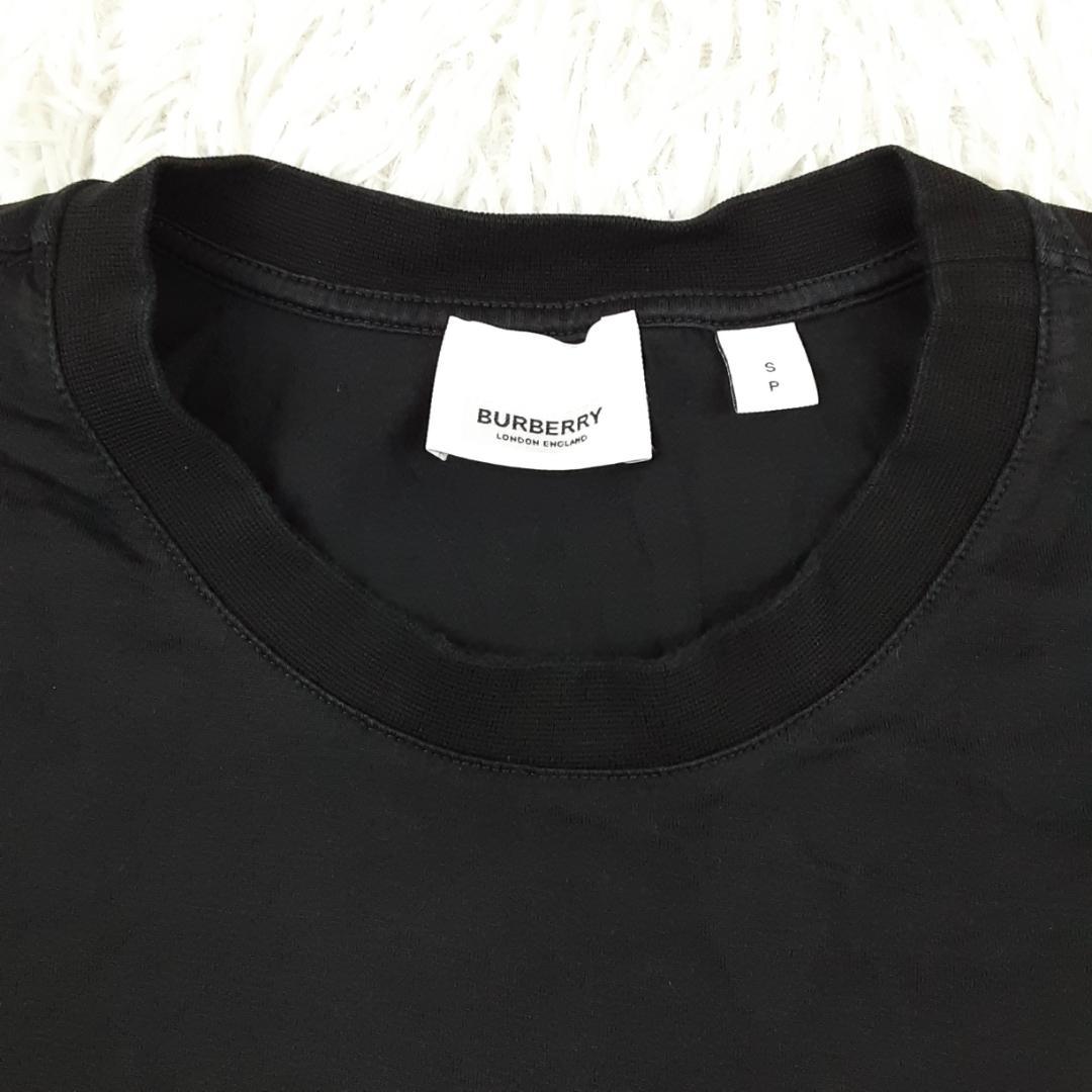 美品◎BURBERRY バーバリー TBロゴ Tシャツ ブラック 現行タグ