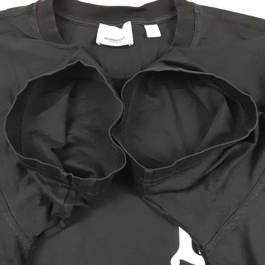 美品◎BURBERRY バーバリー TBロゴ Tシャツ ブラック 現行タグ