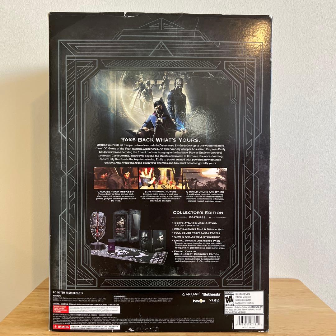 DISHONORED2 collection’s edition グッズ