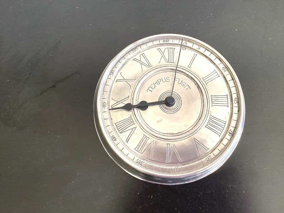 COSI TABELLINI 時計　TEMPUS FUGIT　19cm ピュター
