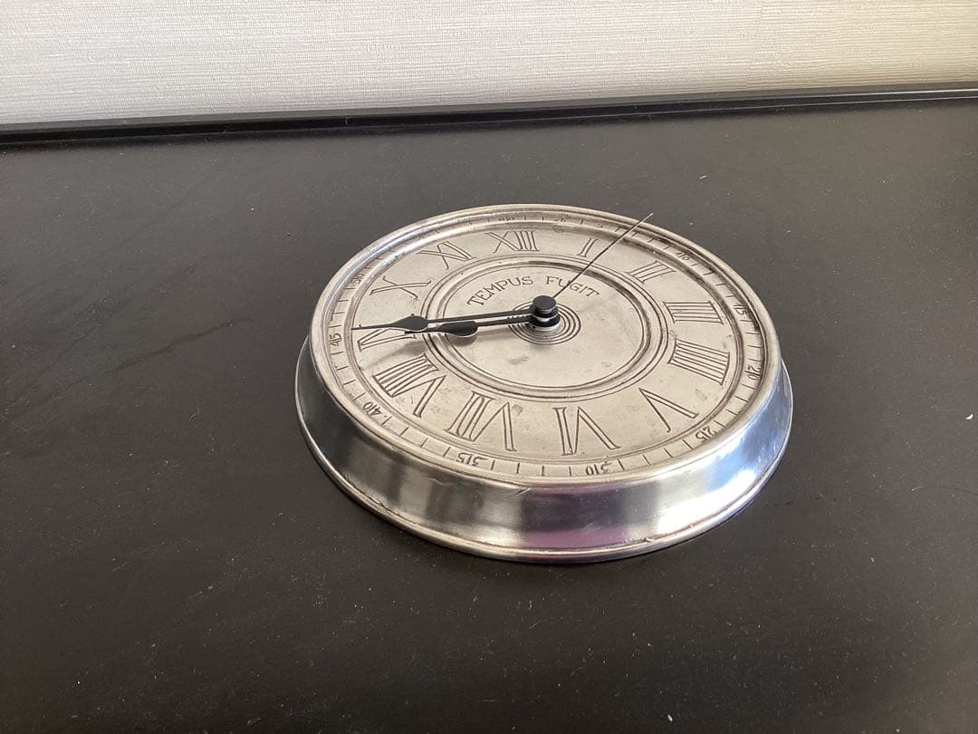 COSI TABELLINI 時計　TEMPUS FUGIT　19cm ピュター