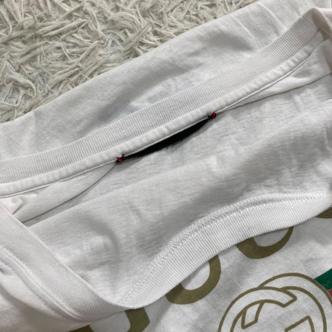 15956✨良品✨グッチ ビッグロゴ シェリーライン ヴィンテージ Tシャツ