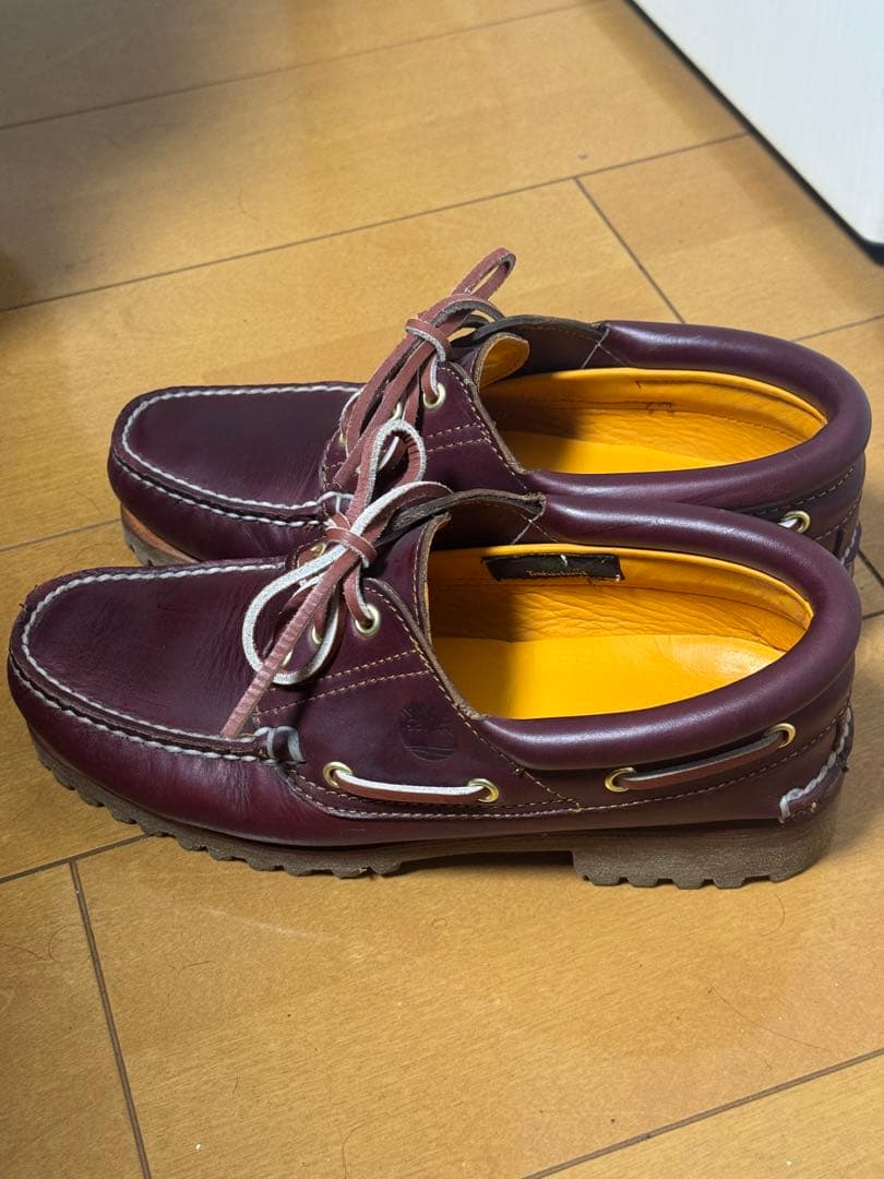 靴 Timberland 3 eye Burgundy 25cm