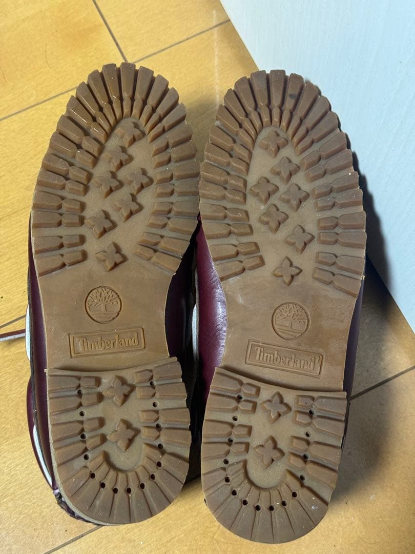 靴 Timberland 3 eye Burgundy 25cm