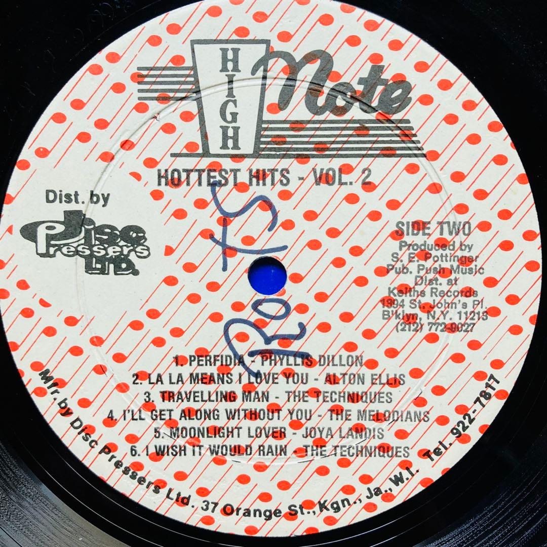 LP盤 HOTTEST HITS VOL.2 / レゲエ / High Note