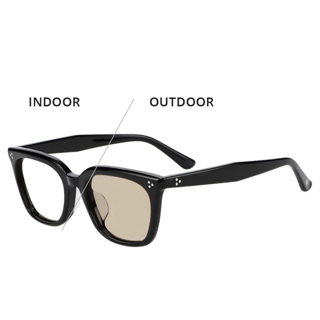 【美品　試着のみ】　Zoff × GDC ブラック 度なし調光サングラス