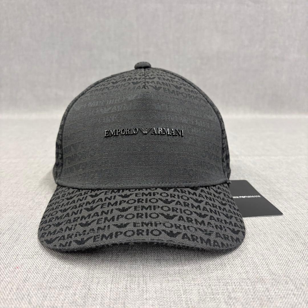新品 エンポリオ アルマーニ ベースボールキャップ EM001321 ブラック