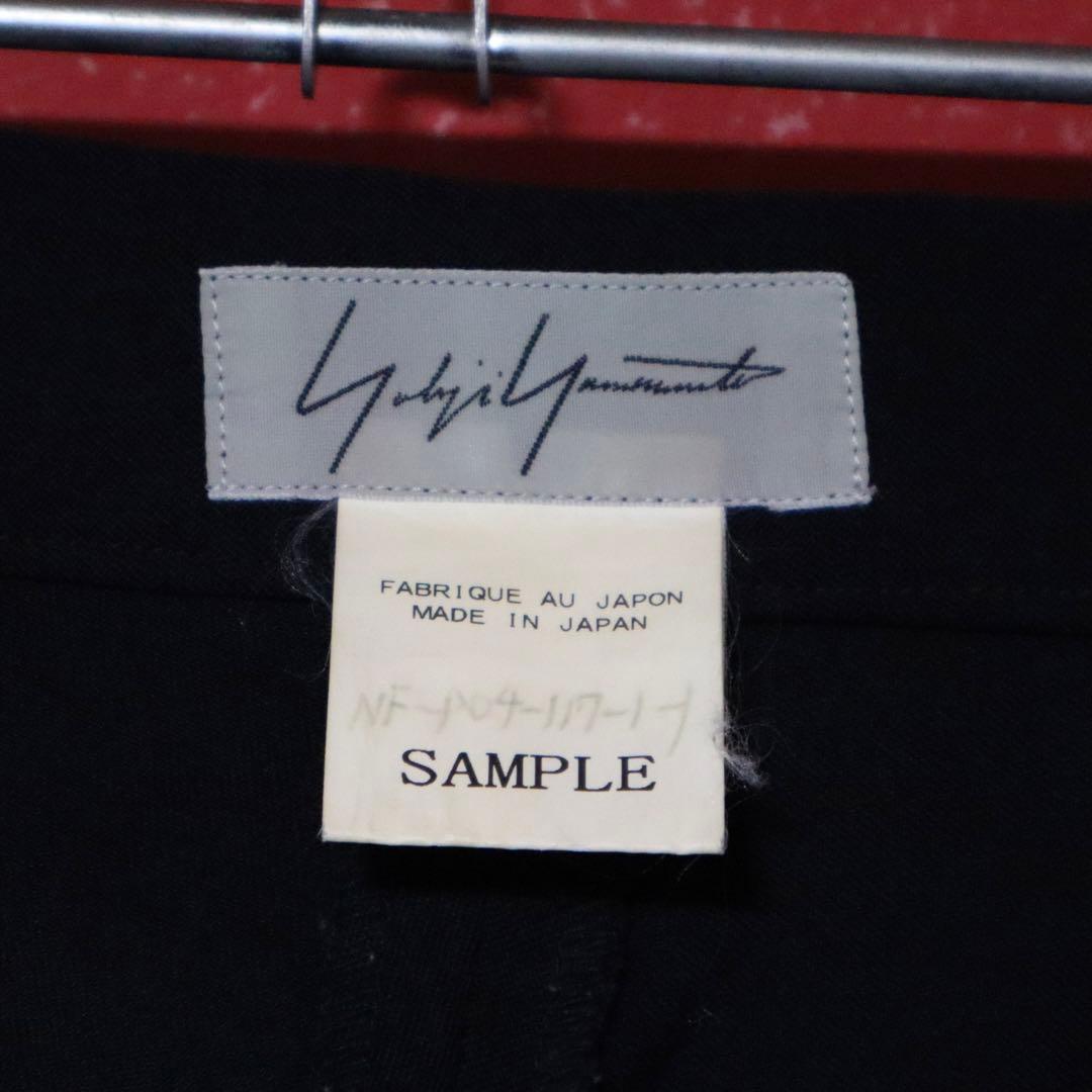 Yohji Yamamoto ドット＆ナンバー 非対称プリント デザインパンツ