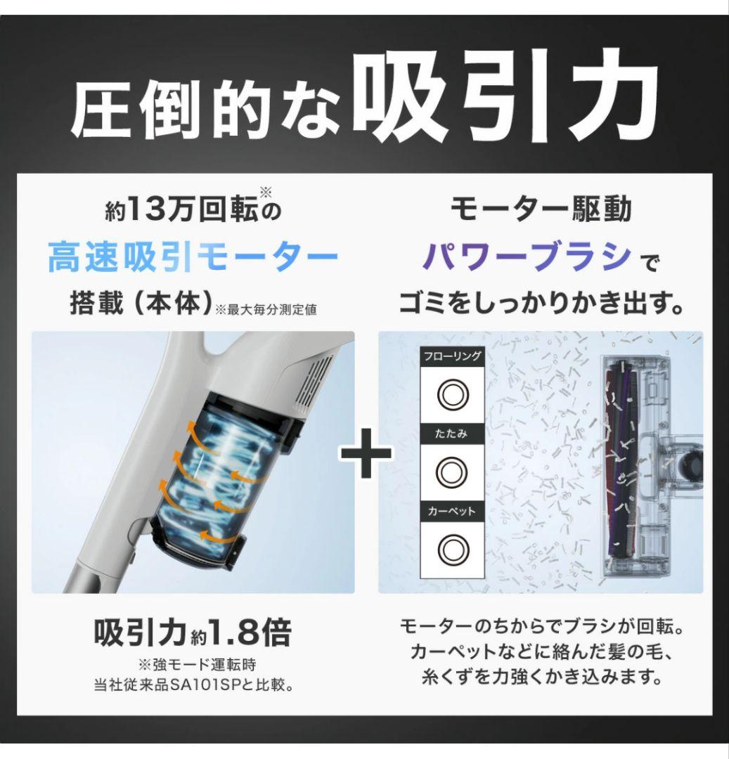 コードレス スティッククリーナー (MA201SC)　ニトリ