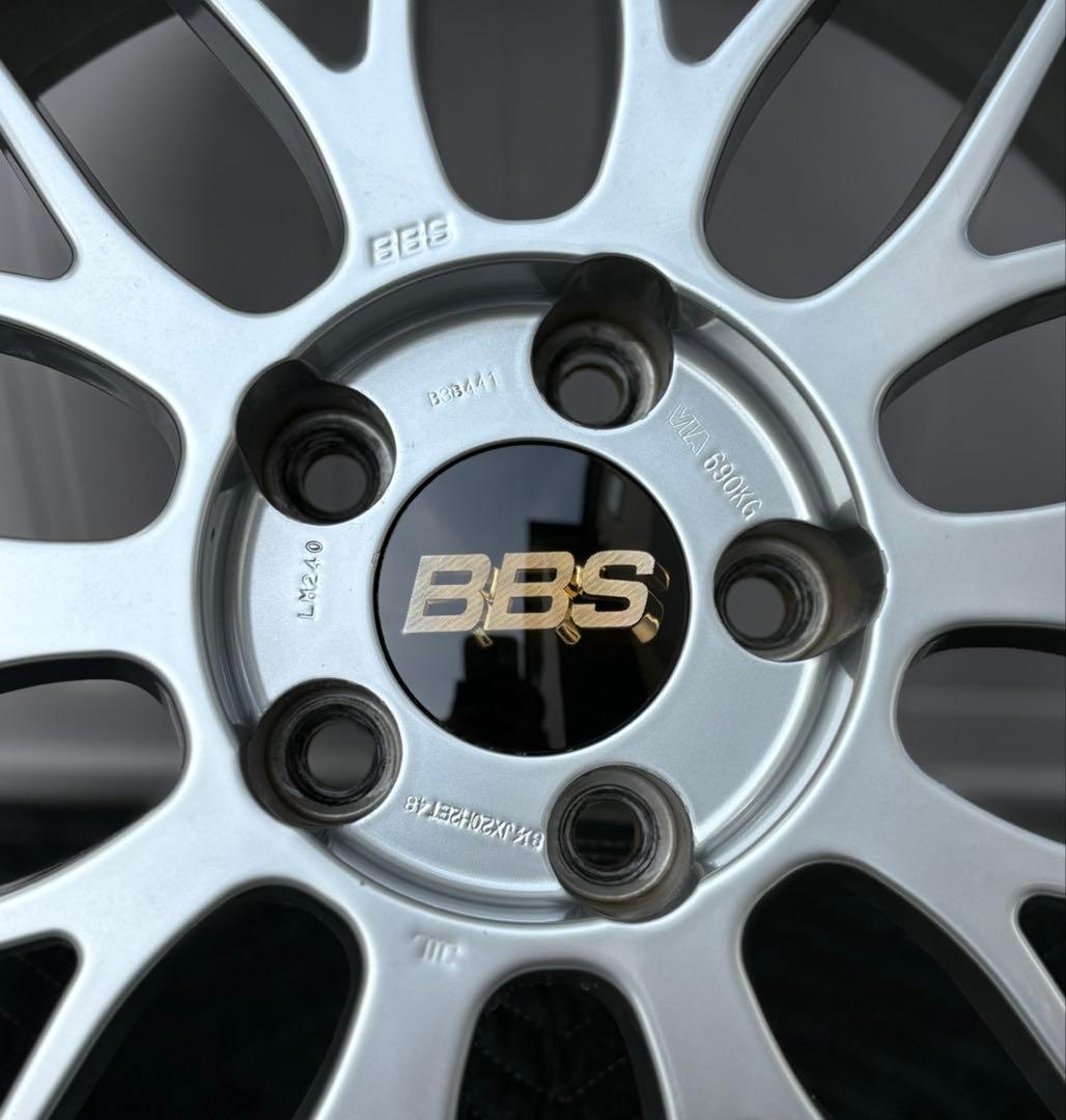 BBS LM240 8.5j+43 20インチ 4本通し 5穴114.3 中古