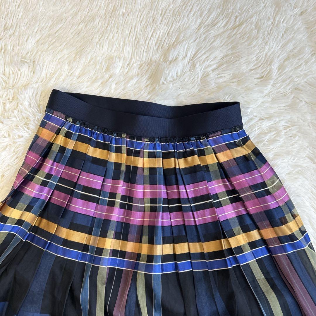 美品✨アナイ シルク100% オーガンジーフレアスカート