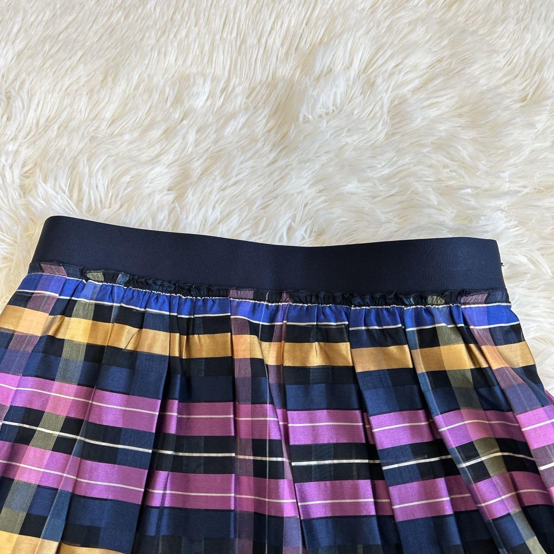 美品✨アナイ シルク100% オーガンジーフレアスカート