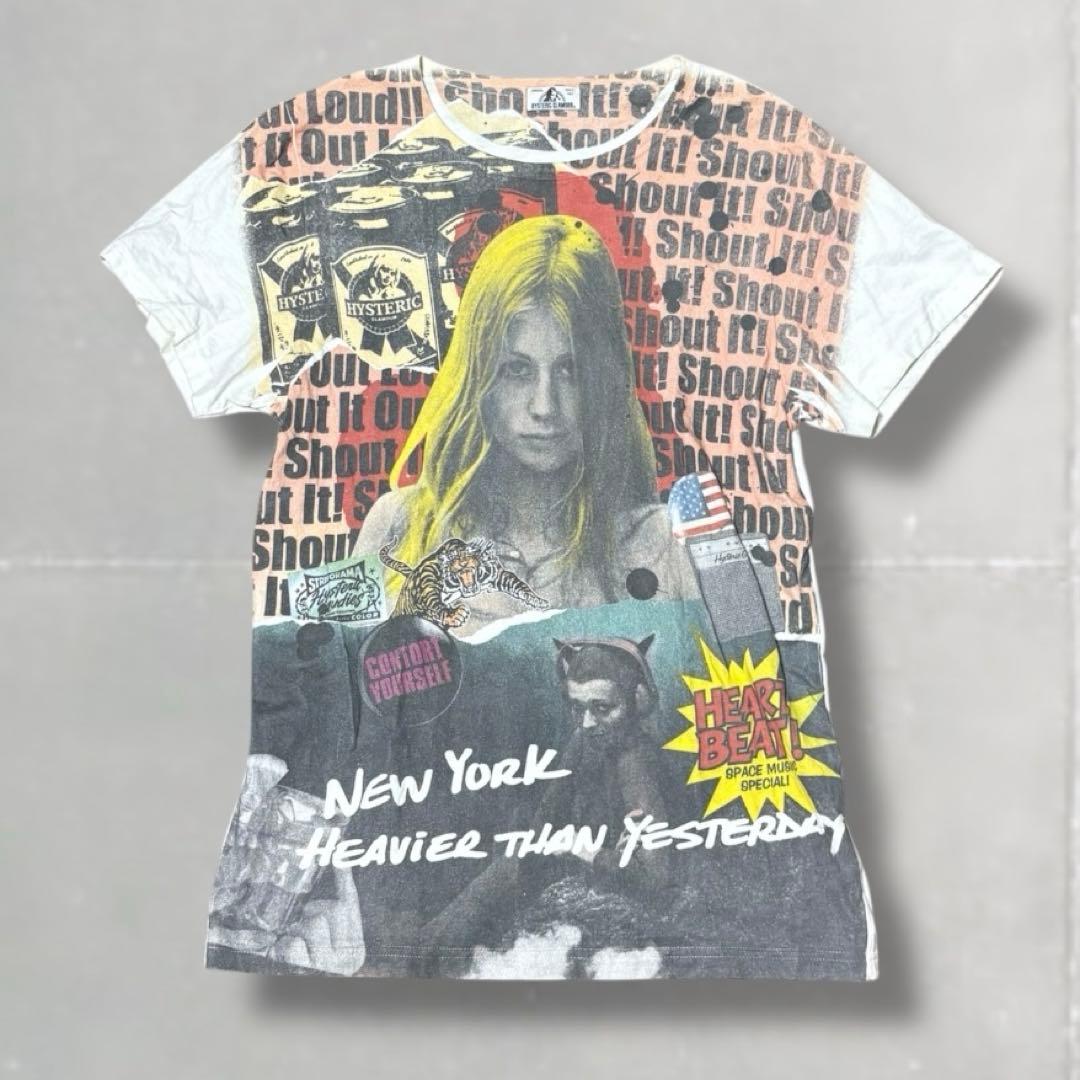 HYSTERIC GLAMOUR Tシャツ 平成 Y2K 総柄 大判