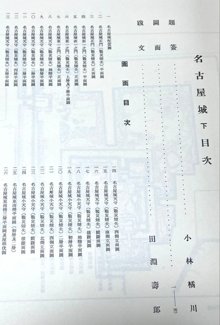 名古屋城(上、中、下)、名古屋城御殿図集、名古屋城勅櫓及び諸門図