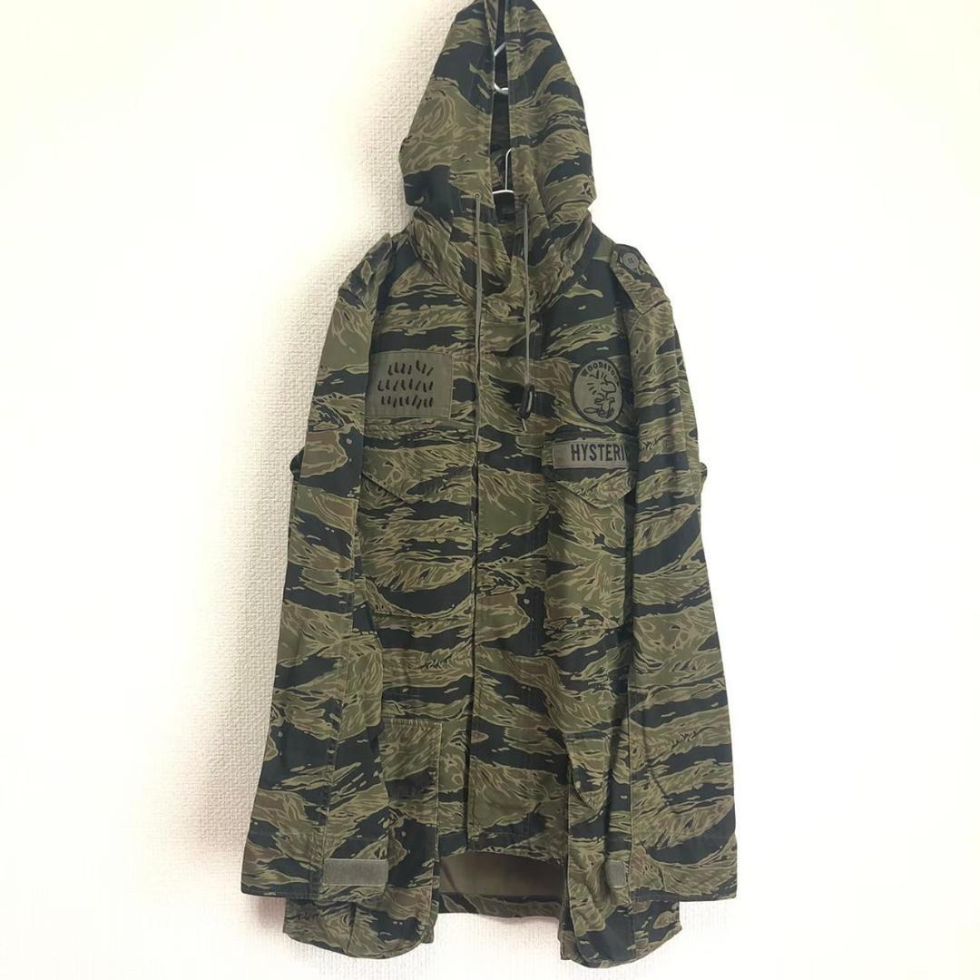 [美品]HYSTERIC GLAMOUR ミリタリージャケット カーキ フリー