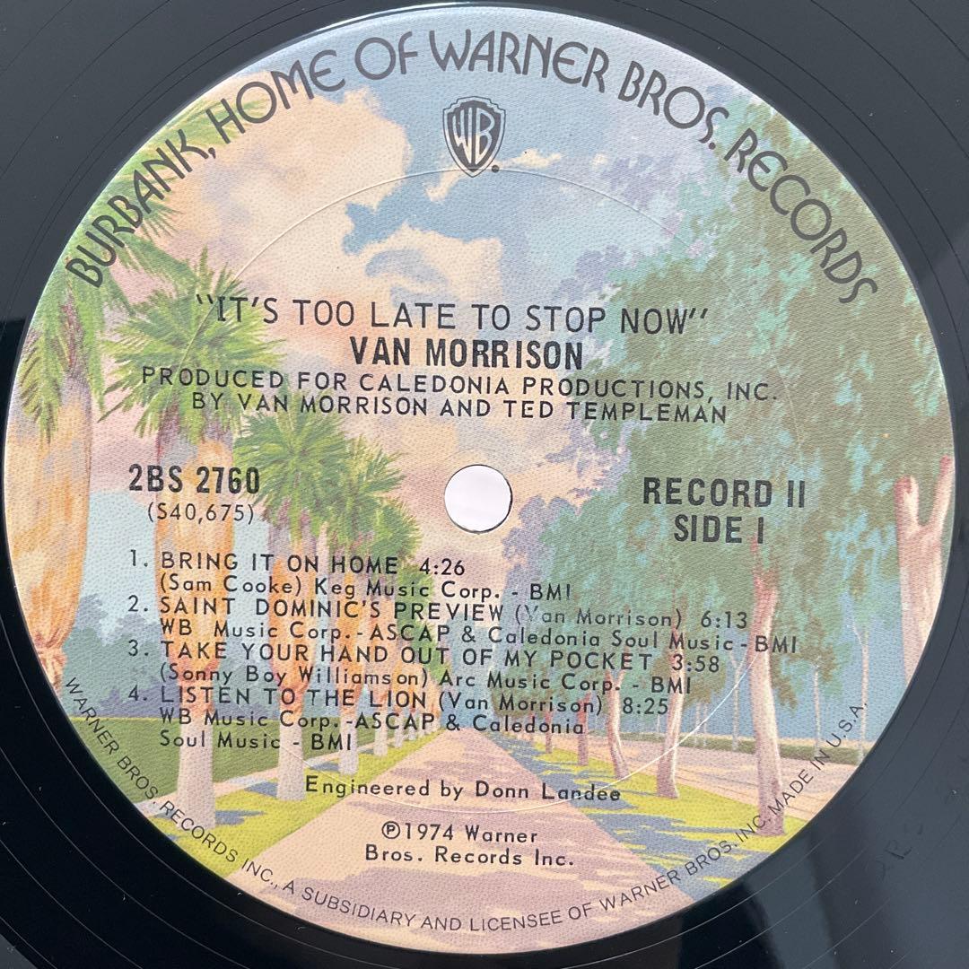 ヴァンモリソン2枚組US盤レコード 1973年ライブ