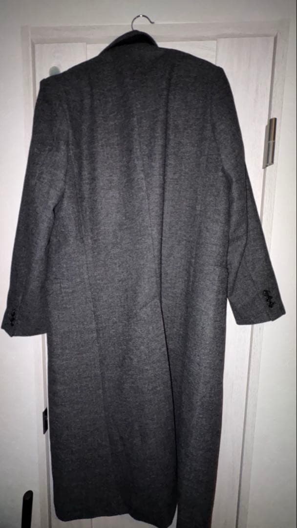 【CLEL】Wool Blend Herringbone Tweed Coat