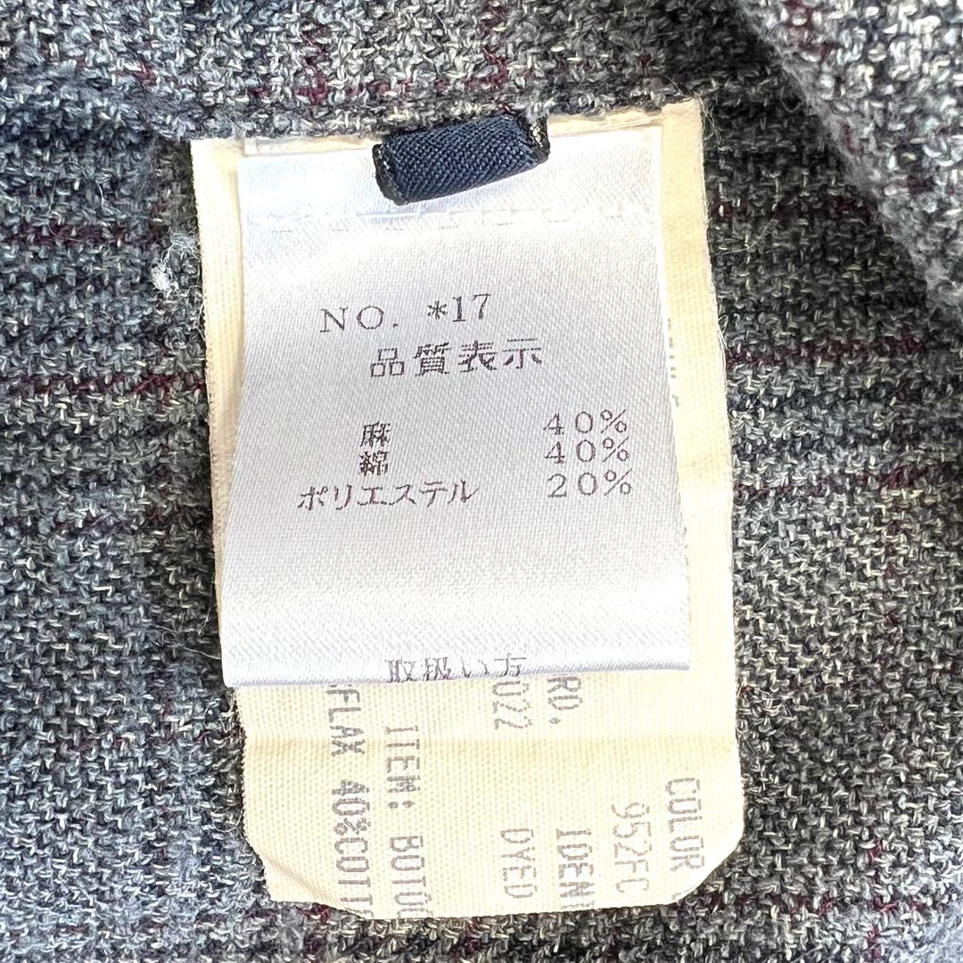 美品 LARDINI リネン コットン ジレ ベスト ブートニエール 46