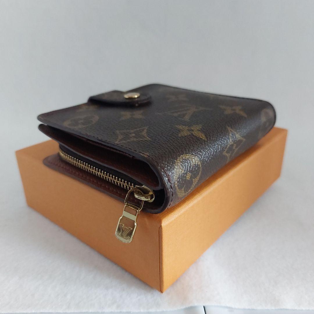 Louis Vuittonルイヴィトン モノグラム コンパクトジップ 二つ折財布