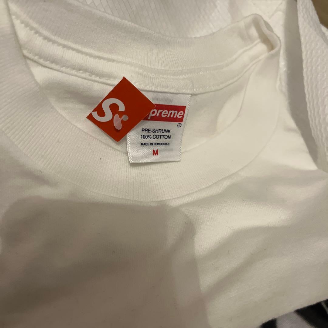 supreme スパイダーマン tシャツ m ホワイト white