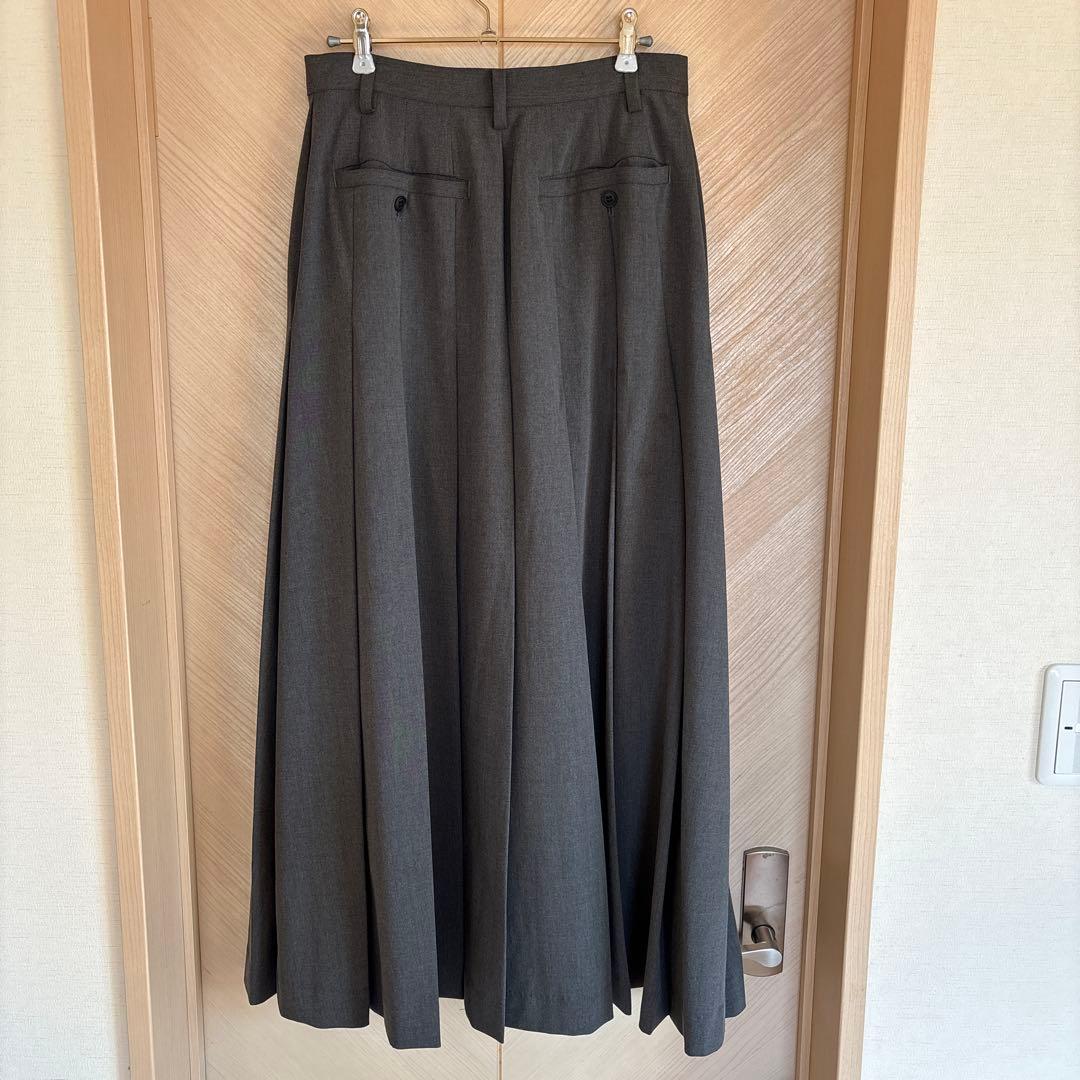 スカート CLANE WIDE PLEATS LONG SKIRT