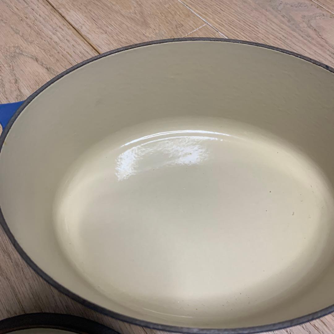 専用　LE CREUSET 両手鍋 25cm ブルー