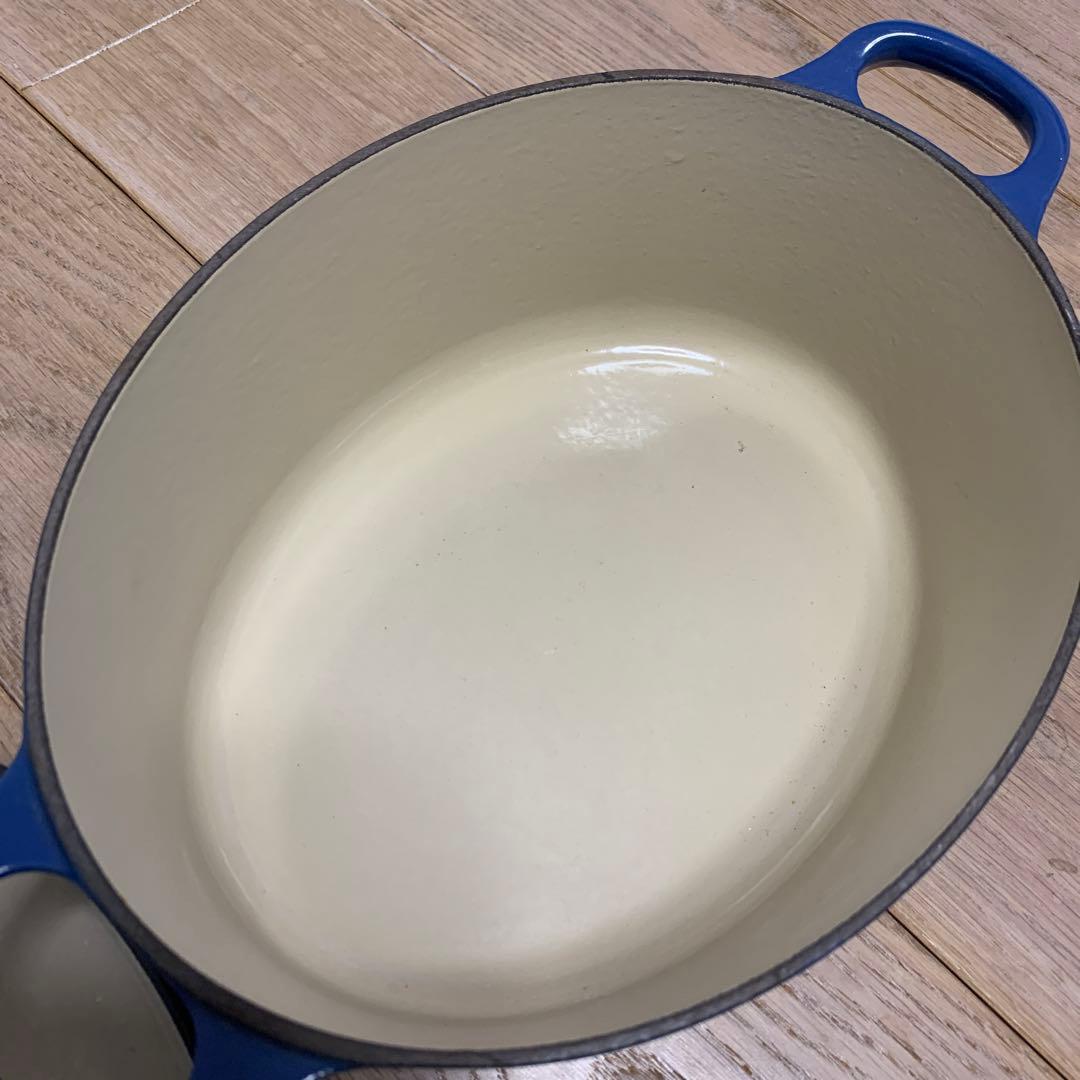 専用　LE CREUSET 両手鍋 25cm ブルー