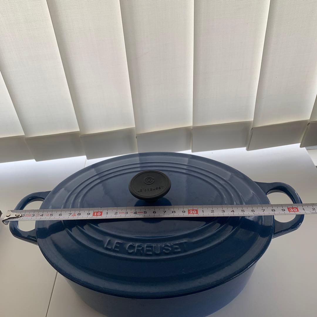 専用　LE CREUSET 両手鍋 25cm ブルー