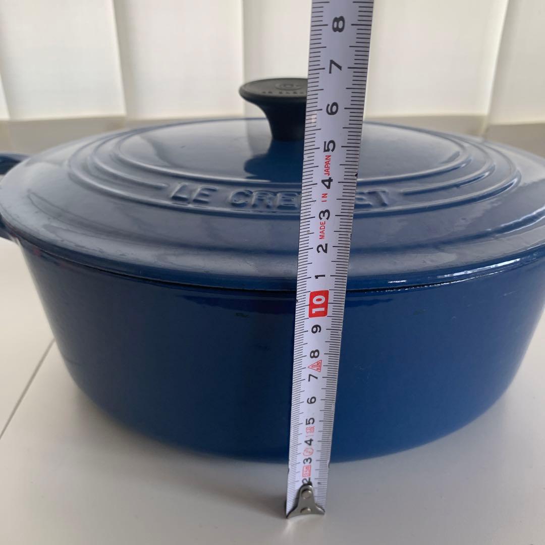 専用　LE CREUSET 両手鍋 25cm ブルー