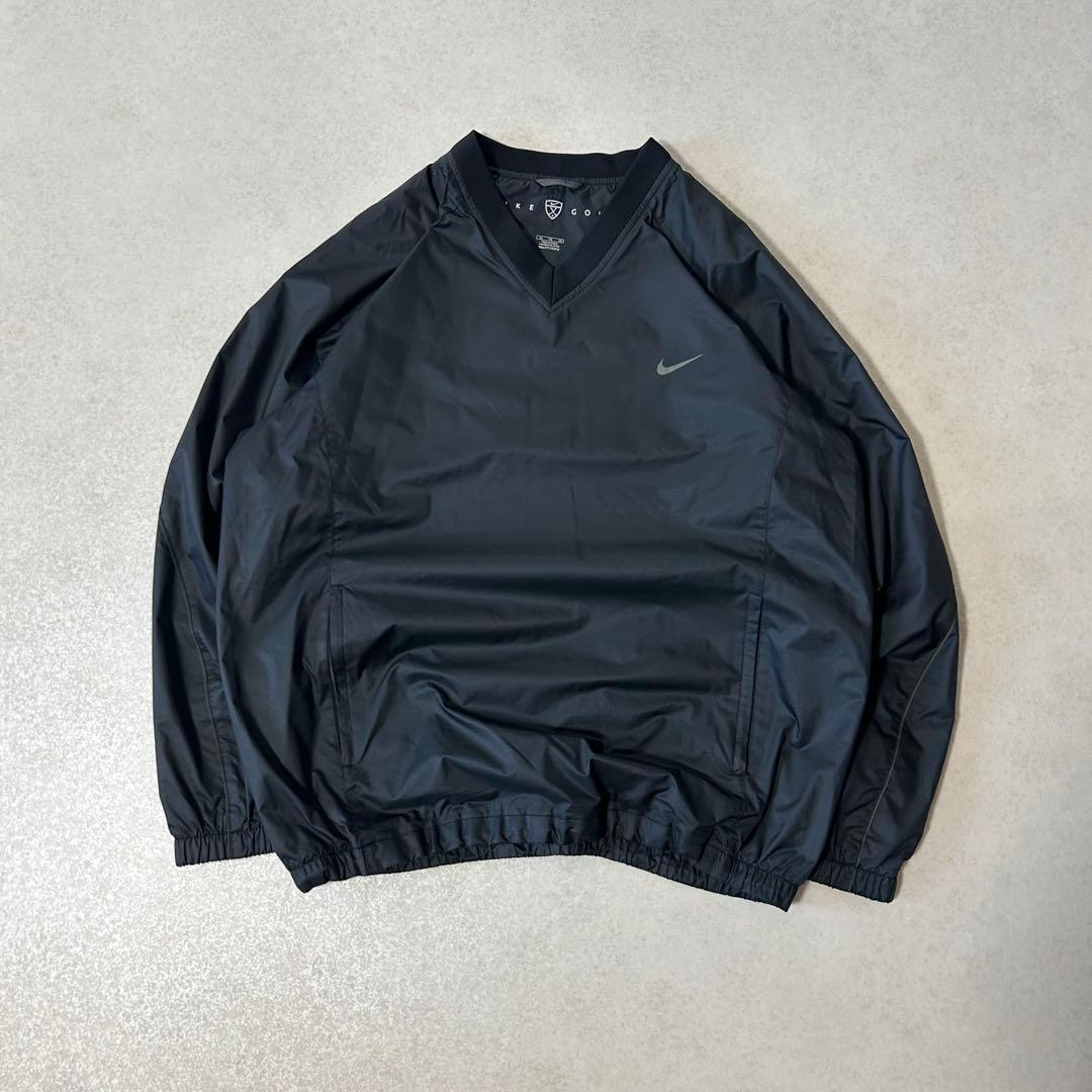 【着画あり】00s NIKE GOLF ナイロンプルオーバー ドローコード