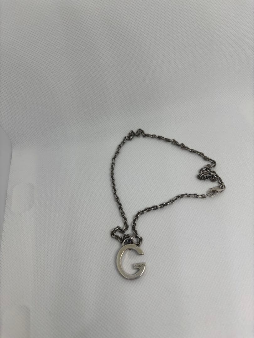 GUCCI グッチ Gロゴ ネックレス シルバーメンズ レディース