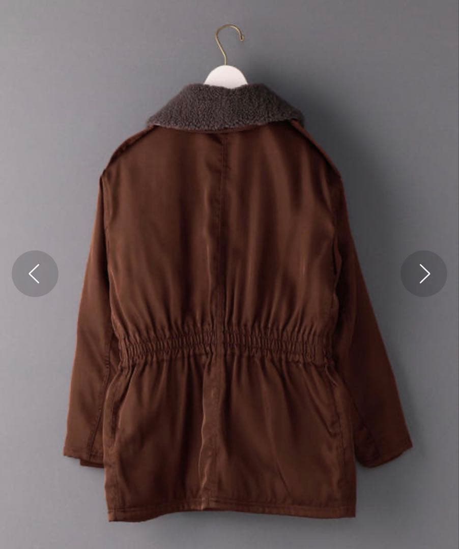 ジャケット・アウター 6 ROKU BOA COLLAR ZIP COAT