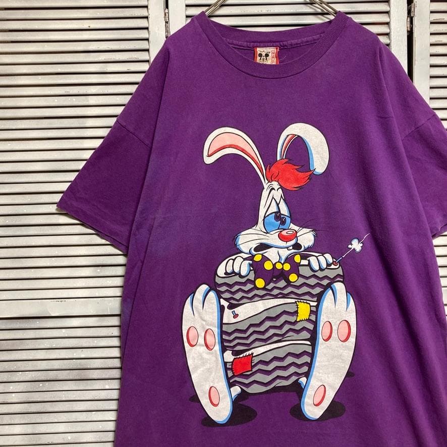 k*5様 CBCW キャラ Tシャツ USA製 90s ディズニー ロジャーラビ