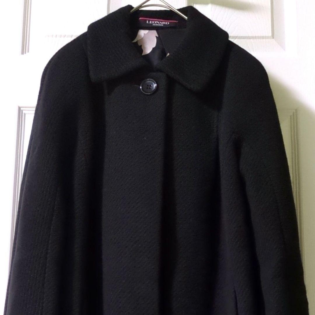 【専用】◎未使用　レオナール　LEONARD　ロングコート　お花柄　トリム