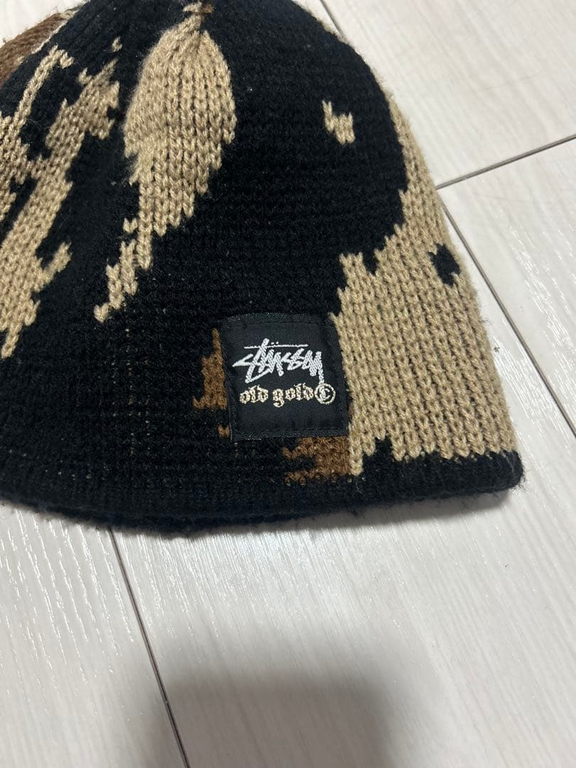 Stussy カモフラージュニット帽