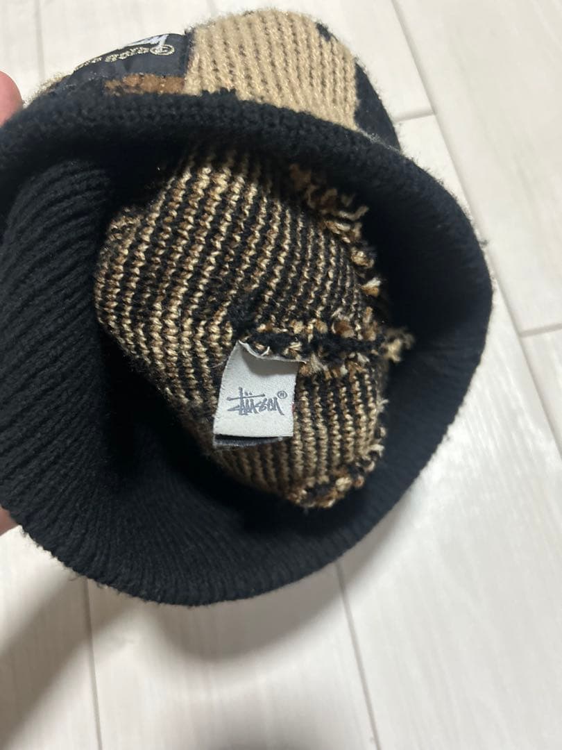 Stussy カモフラージュニット帽