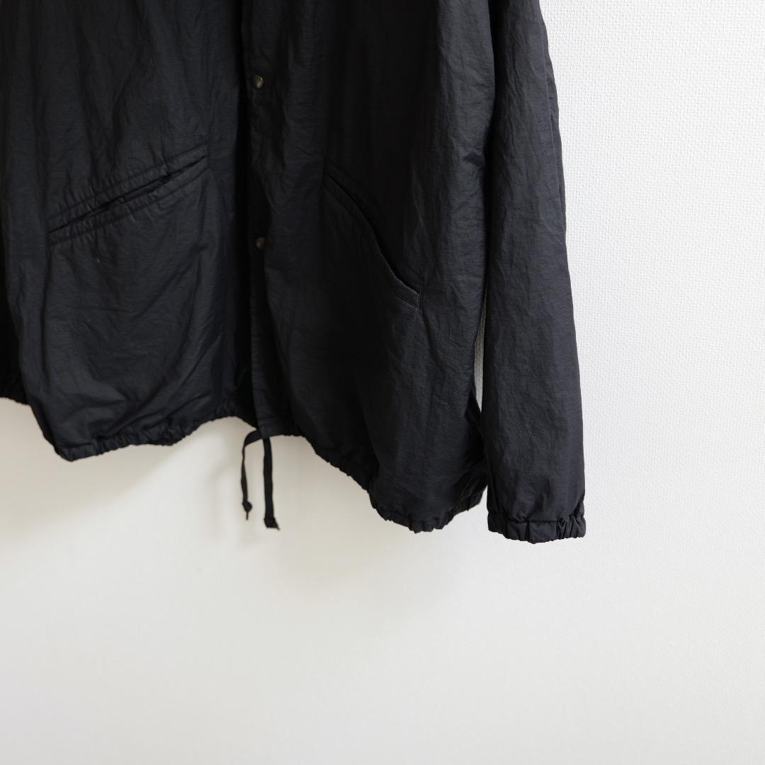 即完品 COMOLI 23AW コットンナイロンコーチジャケット 黒 3 コモリ