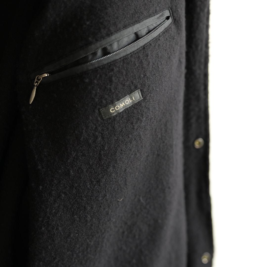 即完品 COMOLI 23AW コットンナイロンコーチジャケット 黒 3 コモリ