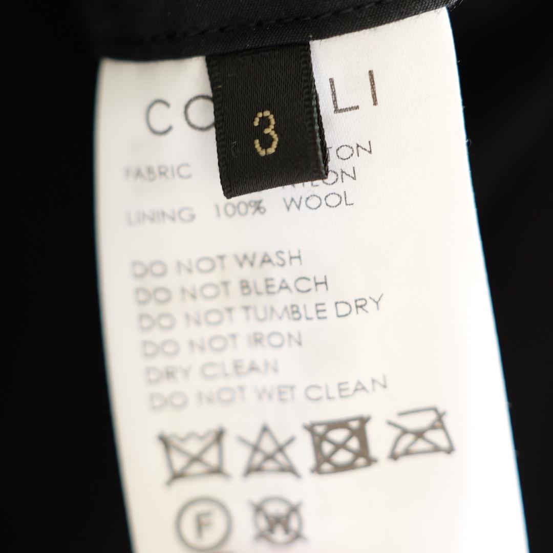 即完品 COMOLI 23AW コットンナイロンコーチジャケット 黒 3 コモリ
