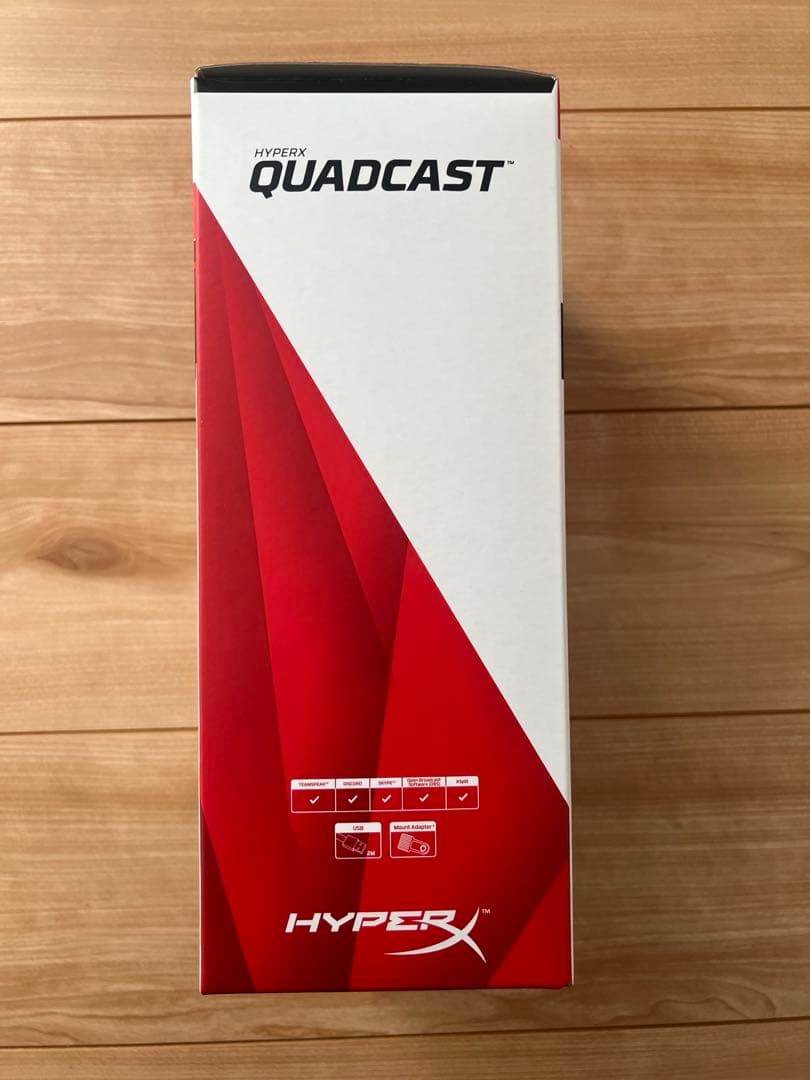 HyperX QuadCast - USBマイク（ブラック-レッド）